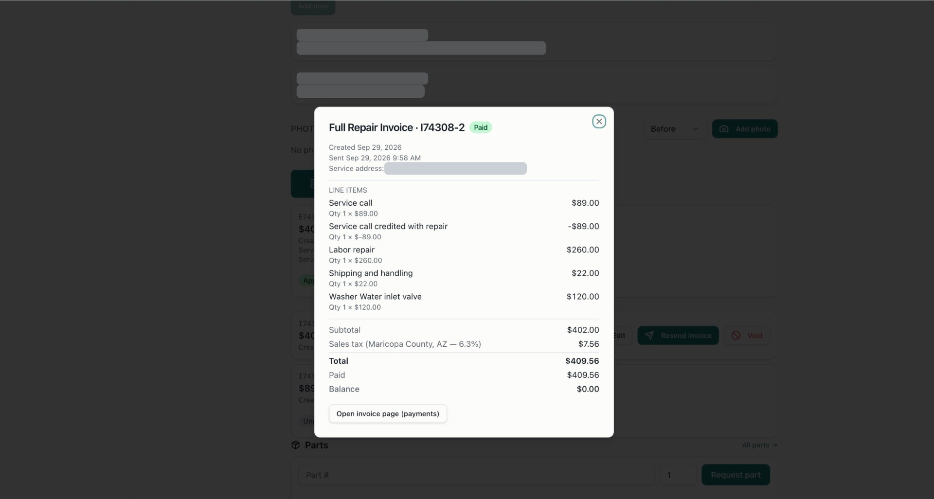 INVOICE + SALES TAX